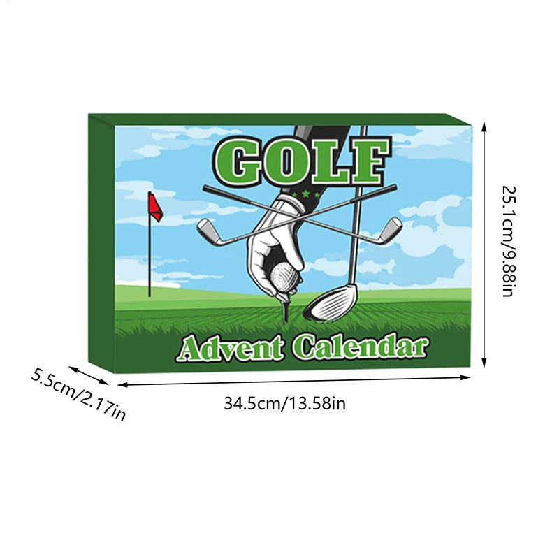 Christmas Golf Set Advent Calendar Gift 2025 Family Friends Countdown 24 Days Outdoor Sports Tool Blind Box For Golf Enthusiasts