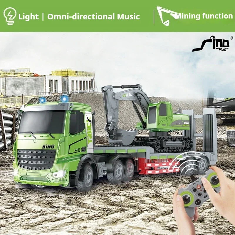 Remote Control Alloy Car RC Semi-trailer Truck