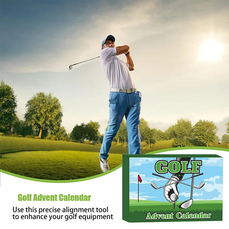 Christmas Golf Set Advent Calendar Gift 2025 Family Friends Countdown 24 Days Outdoor Sports Tool Blind Box For Golf Enthusiasts