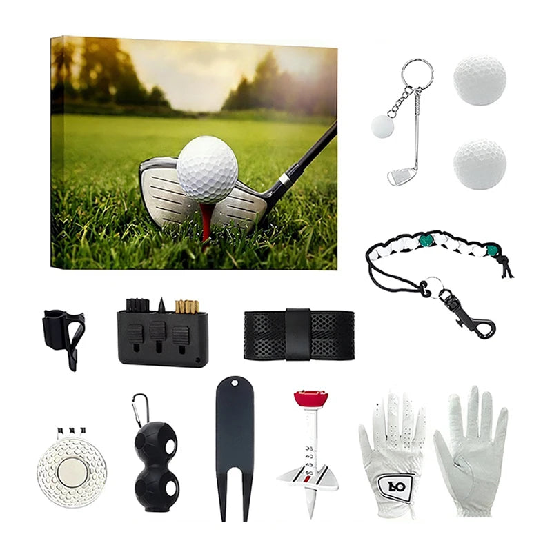 Christmas Golf Set Advent Calendar Gift 2025 Family Friends Countdown 24 Days Outdoor Sports Tool Blind Box For Golf Enthusiasts
